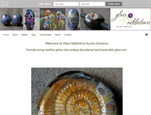 Tablet Screenshot of glassaddictions.com